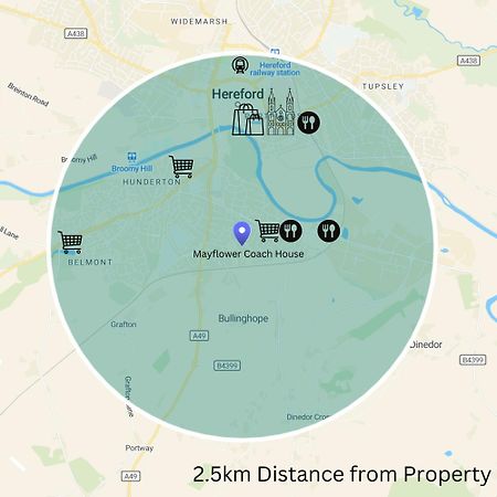 Hereford - Mayflower Coach House, Modern 2 Bedroom Property With Parking, Located South Of Hereford City, Suitable For Small Family, Couple Or Contractors - Sleeps Up To 5 Guests - Hosted By Rentmyhouse Kültér fotó
